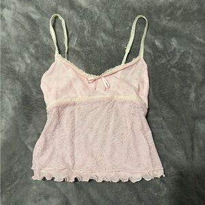 Forever 21 Blush Lace Top